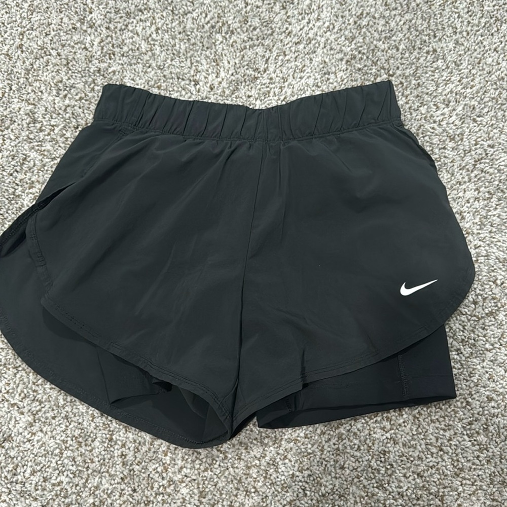 Never Worn, Black nike shorts with built in spandex